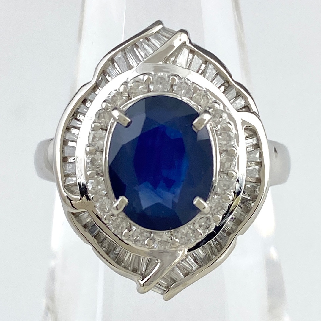 サファイア デザインリング 12号 Pt900 【中古】の通販 by バイセル サファイア デザインリング 12号 Pt900 【中古】の通販 by バイセル