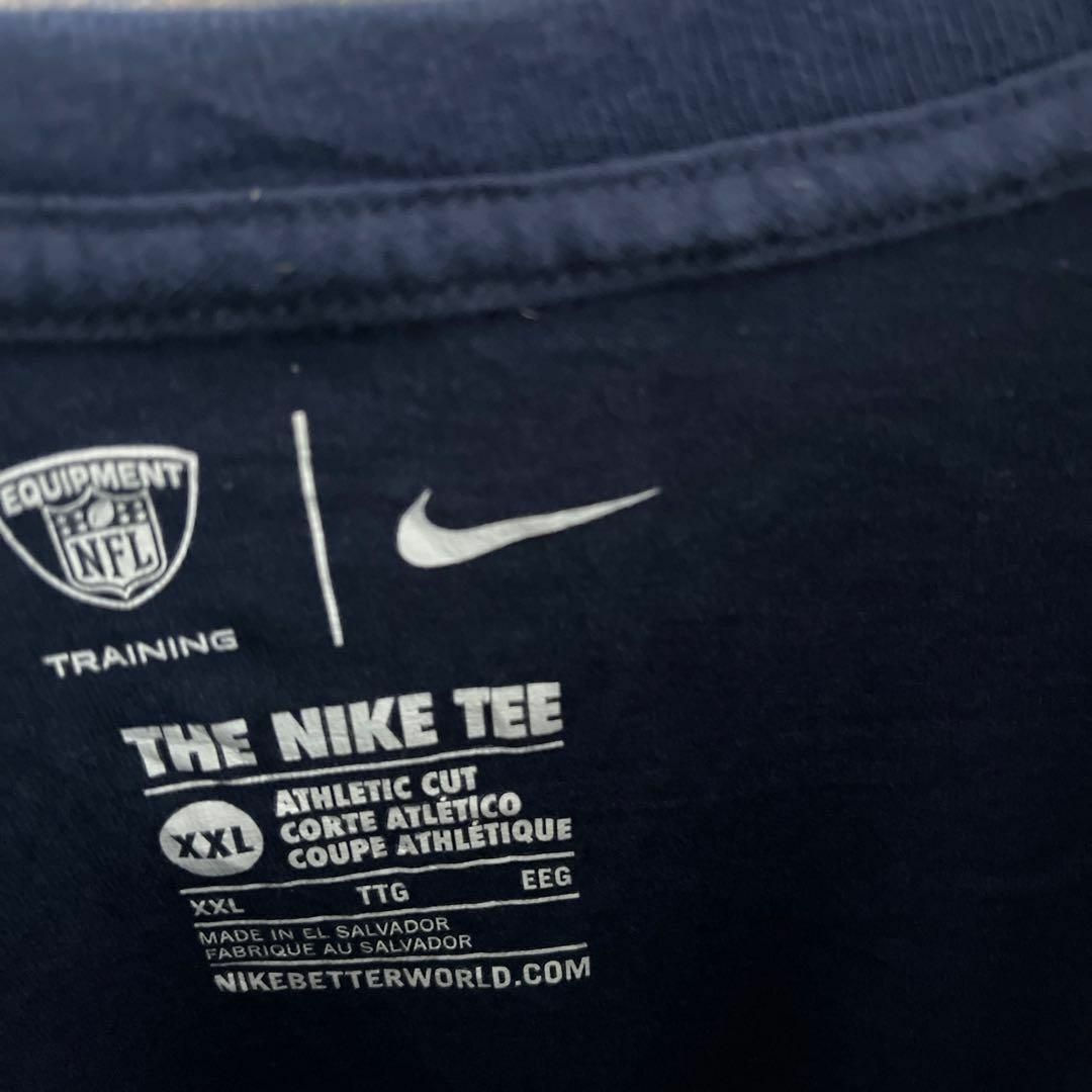 NIKE(ナイキ)のナイキ メンズ ロゴ プリント チームロゴ ネイビー 2XL古着 半袖 Tシャツ メンズのトップス(Tシャツ/カットソー(半袖/袖なし))の商品写真