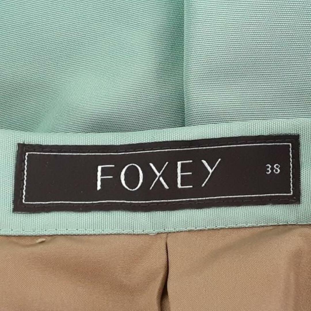 FOXEY(フォクシー)のFOXEY(フォクシー) スカート サイズ38 M レディース美品  - ライトグリーン ひざ丈 レディースのスカート(その他)の商品写真