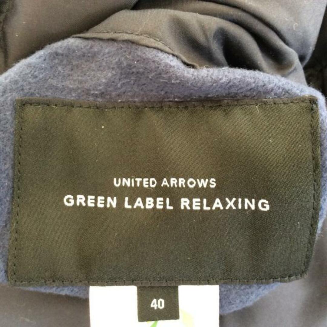 United Arrows GREEN LABEL RELAXING(ユナイテッドアローズ グリーンレーベル) ダウンジャケット サイズ40 M レディース - ダークネイビー 長袖/フォックス/冬 レディースのジャケット/アウター(ダウンジャケット)の商品写真