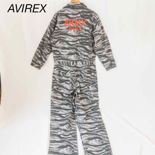 AVIREX - 極美品　AVIREX メンズ　オールイン つなぎ カモフラ　総柄　XL