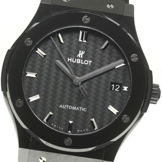 ウブロ(HUBLOT)のウブロ HUBLOT 542.CM.1770.RX クラシックフュージョン ブラックマジック デイト 自動巻き メンズ 美品 _815785(腕時計(アナログ))