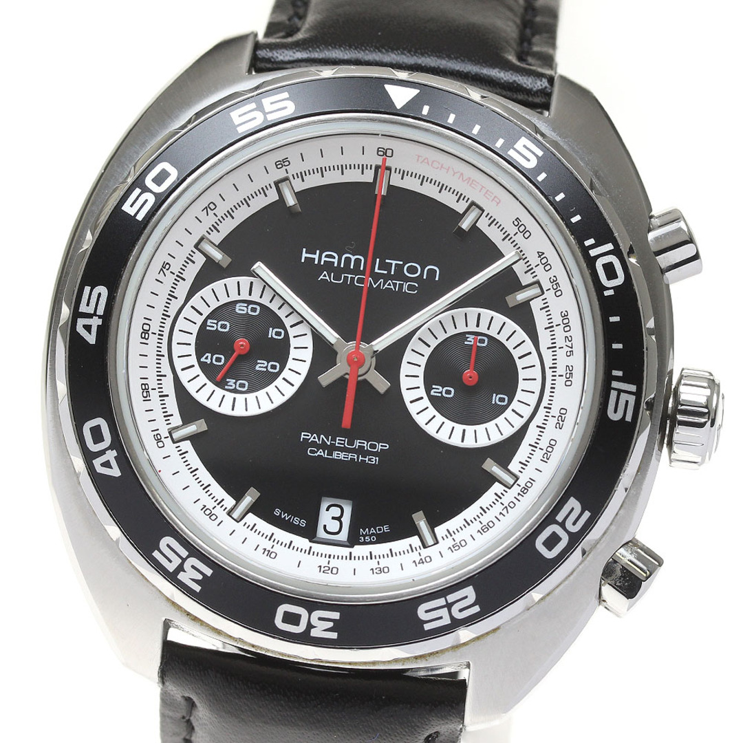 Hamilton(ハミルトン)のハミルトン HAMILTON H357560 パンユーロ クロノグラフ 自動巻き メンズ _815648 メンズの時計(腕時計(アナログ))の商品写真
