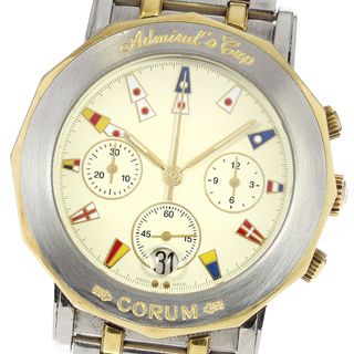 コルム(CORUM)のコルム CORUM アドミラルズカップ クロノグラフ デイト クォーツ メンズ _810442(腕時計(アナログ))