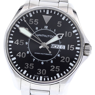 ハミルトン(Hamilton)のハミルトン HAMILTON H647150 カーキ パイロット デイデイト 自動巻き メンズ _813911(腕時計(アナログ))