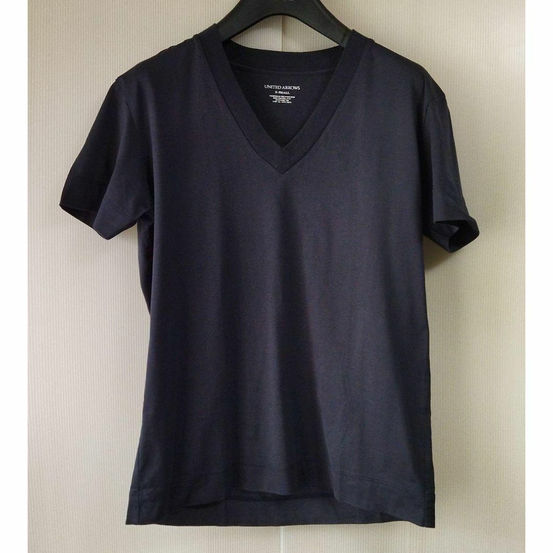 UNITED ARROWS(ユナイテッドアローズ)のＶネック 半袖 コットン Tシャツ【NAVY】UNITED ARROWS メンズのトップス(Tシャツ/カットソー(半袖/袖なし))の商品写真