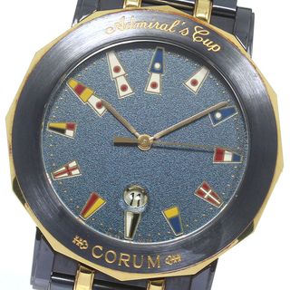 コルム CORUM 99.430.31.V585 アドミラルズカップ デイト クォーツ メンズ 良品 保証書付き_815787