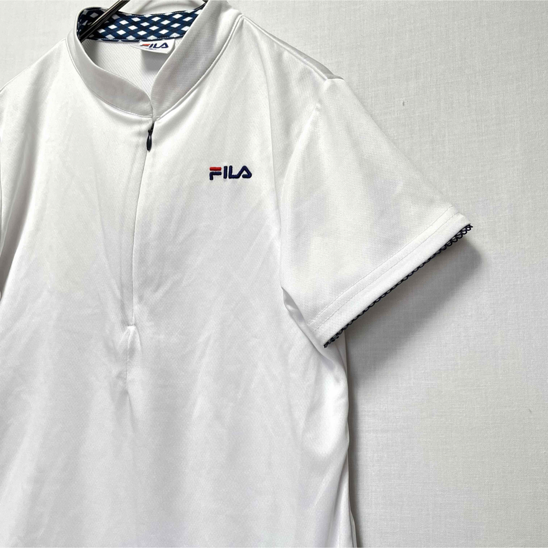 FILA(フィラ)のFILA フィラ レディース 半袖 機能ポロシャツ  S ハーフジップ ウェア レディースのトップス(Tシャツ(半袖/袖なし))の商品写真