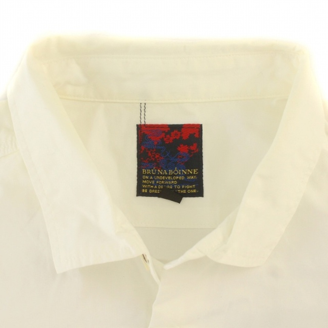 ブルーナボイン BRU NA BOINNE シャツ 半袖 コットン 1 M 白 メンズのトップス(シャツ)の商品写真