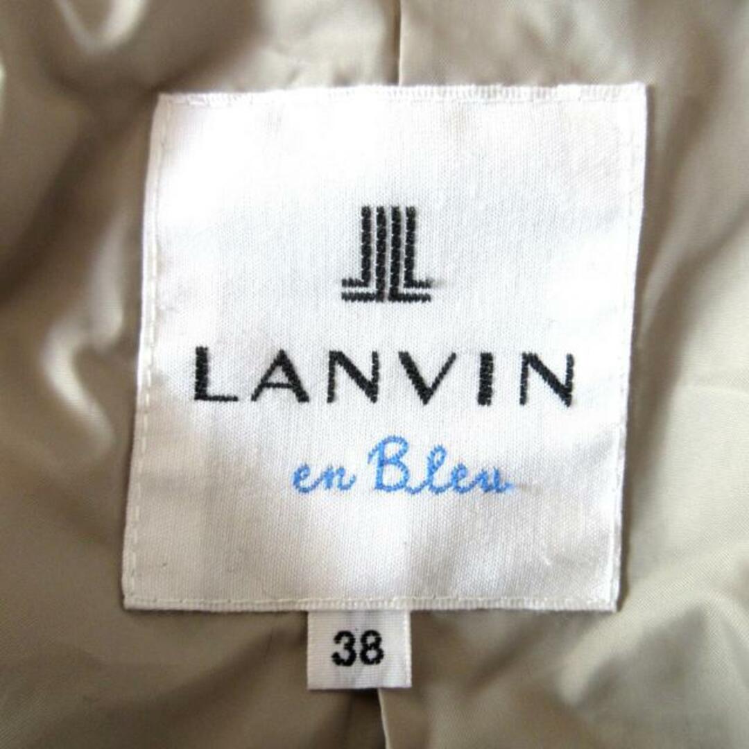 LANVIN en Bleu(ランバンオンブルー)のLANVIN en Bleu(ランバンオンブルー) パーカー サイズ38 M レディース ベージュ×黒 ジップアップ レディースのトップス(パーカー)の商品写真