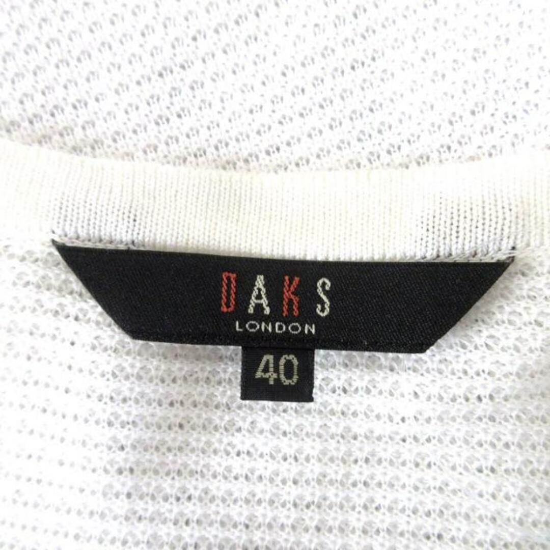 DAKS - DAKS(ダックス) カーディガン サイズ40 L レディース 白 DAKS - DAKS(ダックス) カーディガン サイズ40 L レディース 白