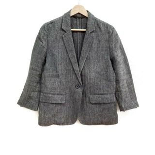 MARGARET HOWELL - MargaretHowell(マーガレットハウエル) ジャケット サイズ1 S レディース美品  - ダークグレー×白×グレー 七分袖/麻/ヘリンボーン/春/秋