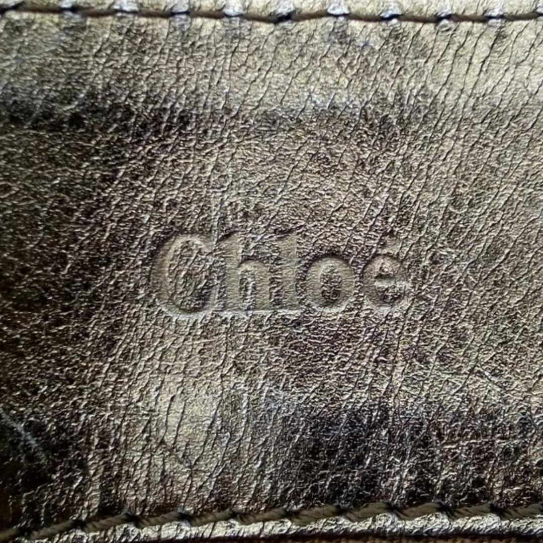 Chloe(クロエ)のChloe(クロエ) ショルダーバッグ シャドウ ダークブラウン×ゴールド キャンバス×レザー レディースのバッグ(ショルダーバッグ)の商品写真