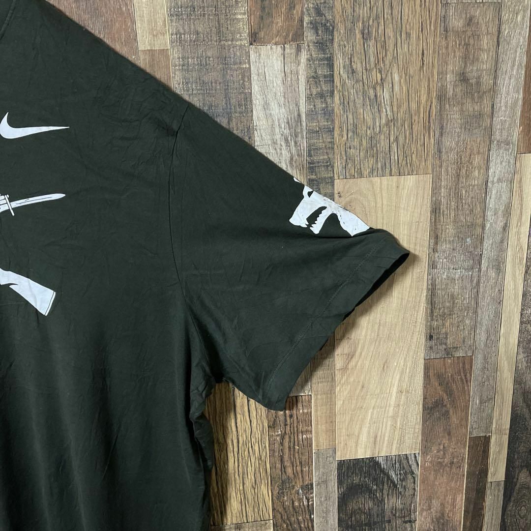 NIKE(ナイキ)のナイキ メンズ ロゴ プリント 2XL グリーン 古着 90s 半袖 Tシャツ メンズのトップス(Tシャツ/カットソー(半袖/袖なし))の商品写真