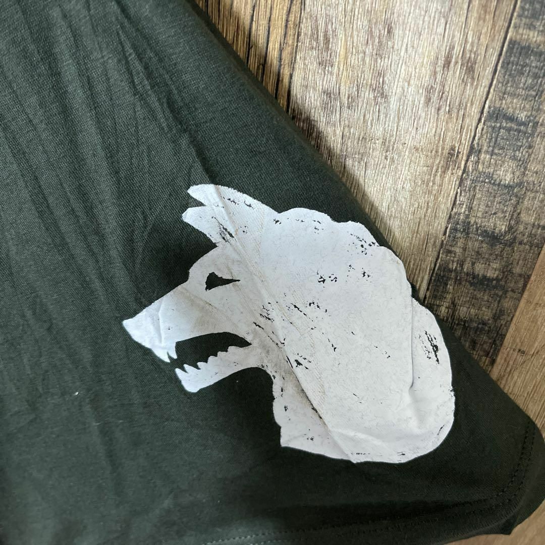 NIKE(ナイキ)のナイキ メンズ ロゴ プリント 2XL グリーン 古着 90s 半袖 Tシャツ メンズのトップス(Tシャツ/カットソー(半袖/袖なし))の商品写真