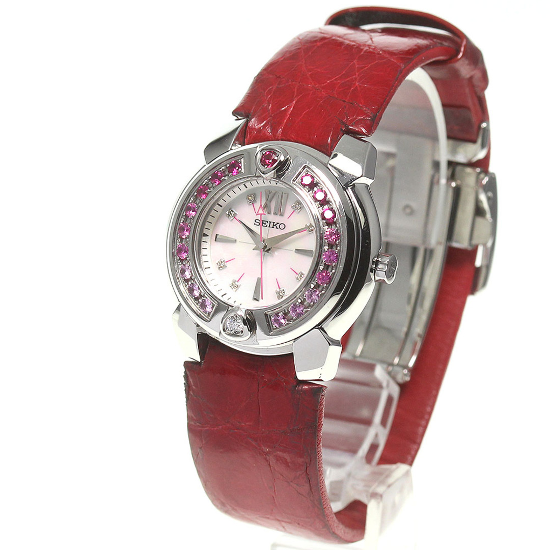 SEIKO(セイコー)のセイコー SEIKO SRXJ033/4J45-0AE1 エム ピンクサファイアベゼル クォーツ レディース _812433 レディースのファッション小物(腕時計)の商品写真