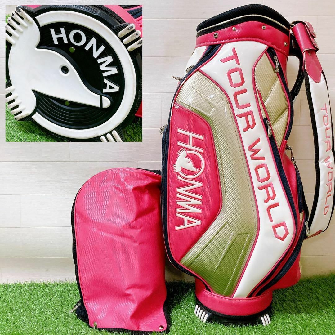 HONMA TOUR WORLD レプリカキャディバッグ カート 9.5型 5口 スポーツ/アウトドアのゴルフ(バッグ)の商品写真