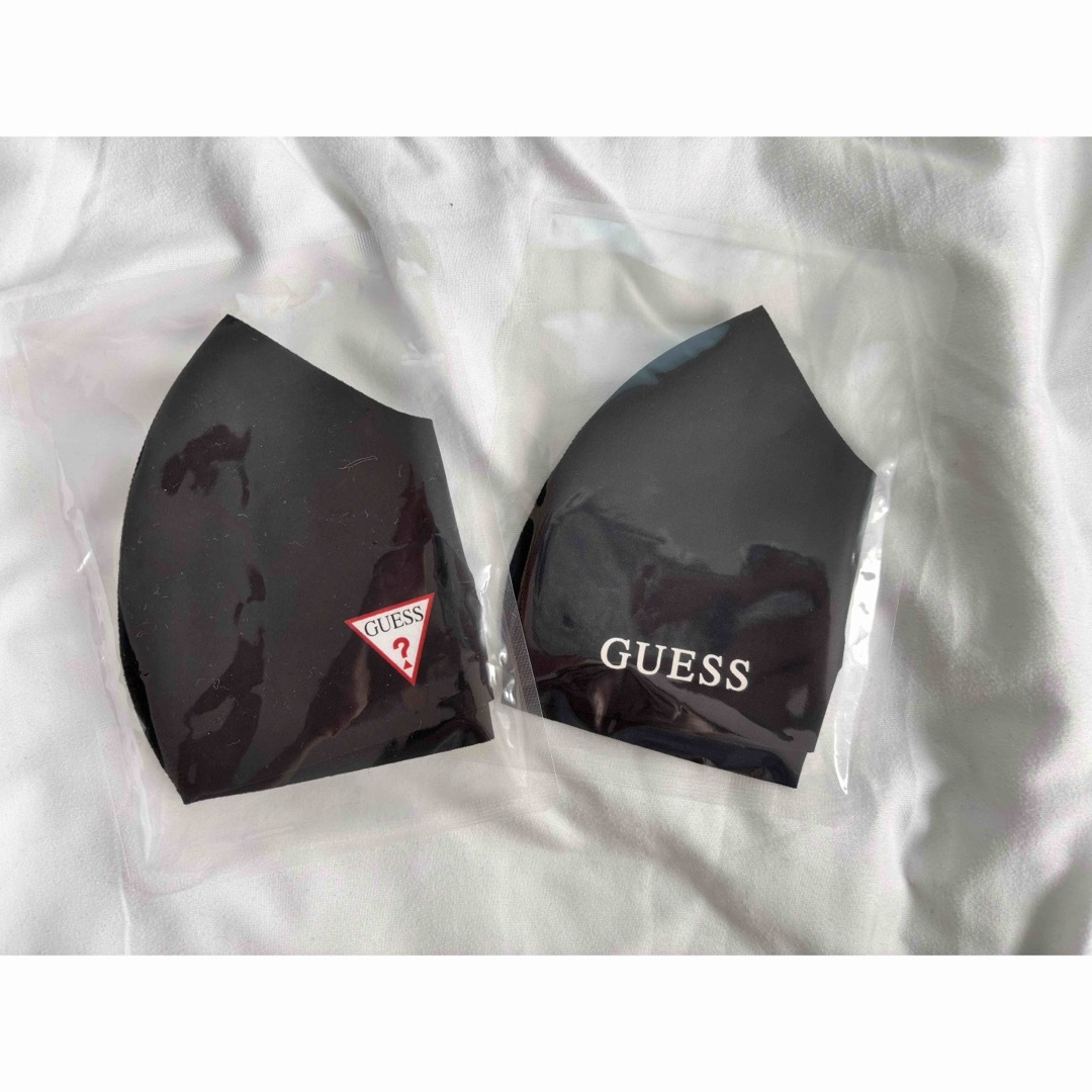 GUESS(ゲス)のGUESS マスク2枚セット  GUESS LOGO MASK BLACK レディースのファッション小物(その他)の商品写真