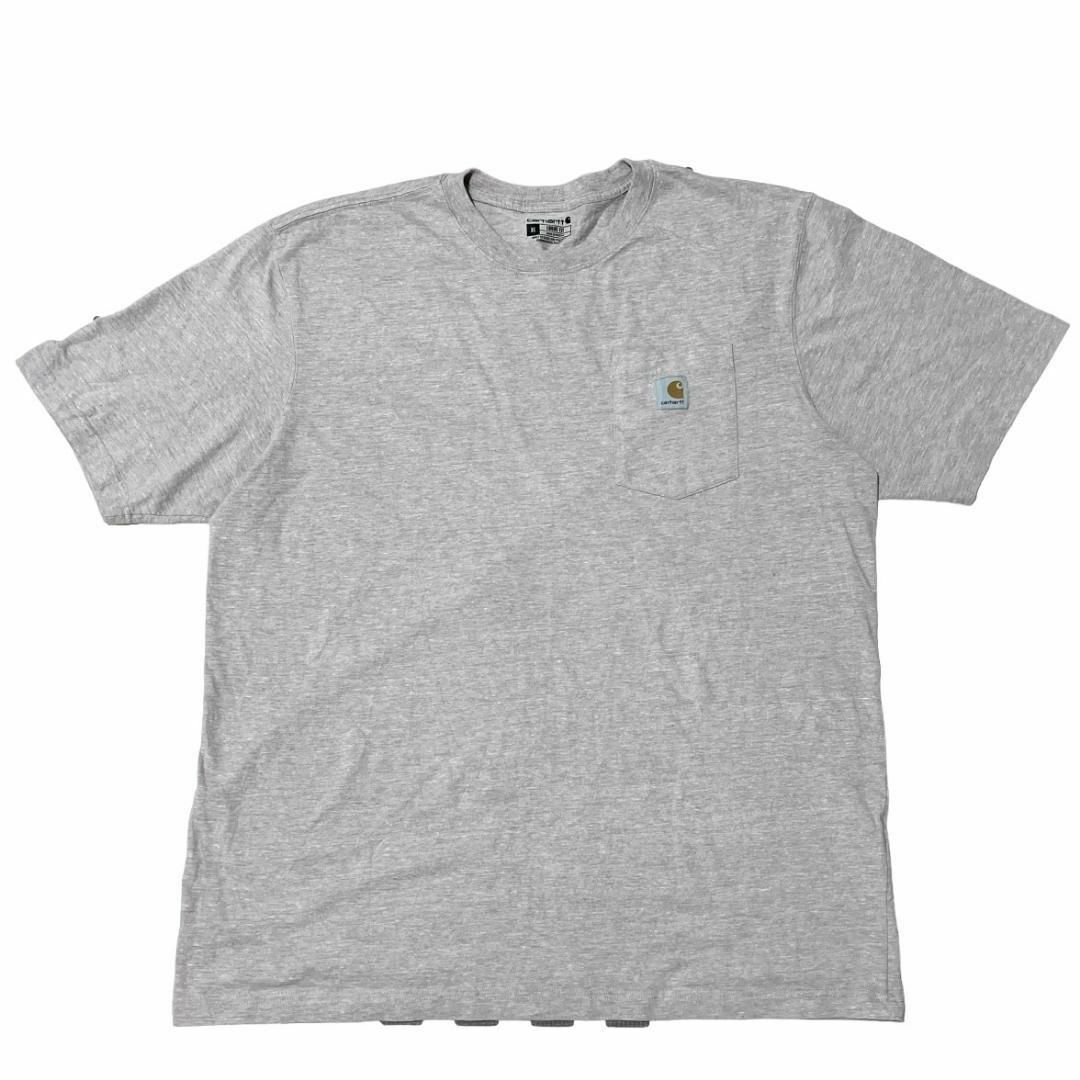 carhartt(カーハート)のcarharttカーハート 半袖Tシャツ ロゴパッチ 胸ポケットUS古着e86 メンズのトップス(Tシャツ/カットソー(半袖/袖なし))の商品写真