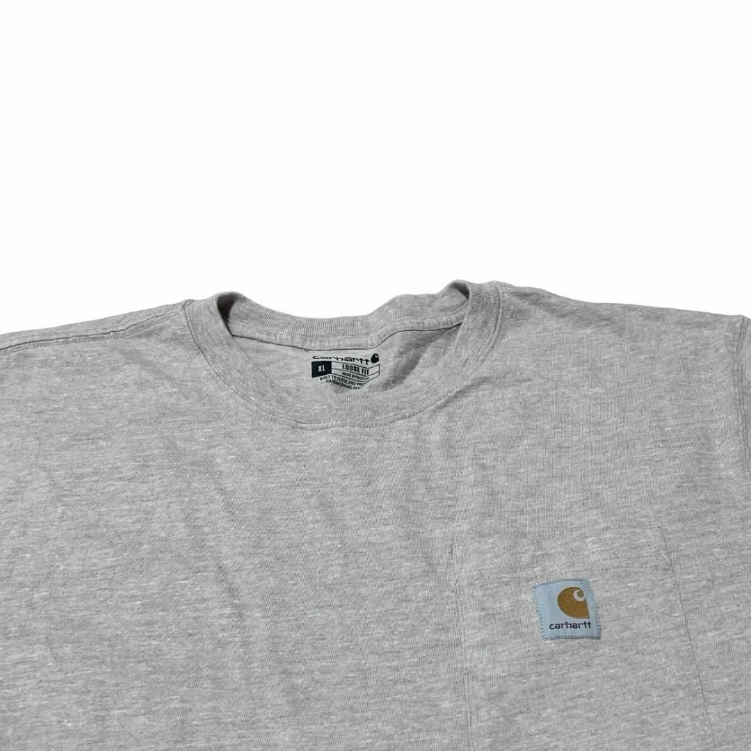 carhartt(カーハート)のcarharttカーハート 半袖Tシャツ ロゴパッチ 胸ポケットUS古着e86 メンズのトップス(Tシャツ/カットソー(半袖/袖なし))の商品写真