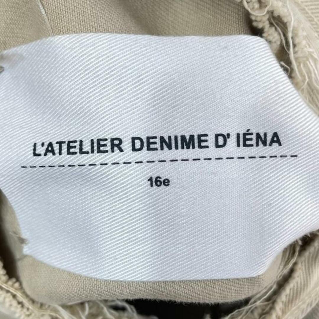 IENA(イエナ)のIENA(イエナ) Gジャン サイズ38 M レディース - ベージュ 長袖/L'ATELIER DENIME D' IENA/春/秋 レディースのジャケット/アウター(Gジャン/デニムジャケット)の商品写真