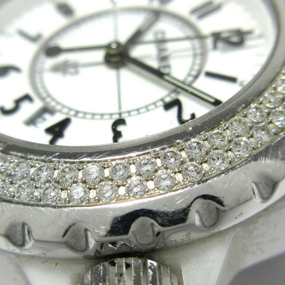 CHANEL(シャネル)のCHANEL(シャネル) 腕時計 J12 H1420 レディース 33mm/ホワイトセラミック/2重ダイヤベゼル/ダイヤベルト 白 レディースのファッション小物(腕時計)の商品写真