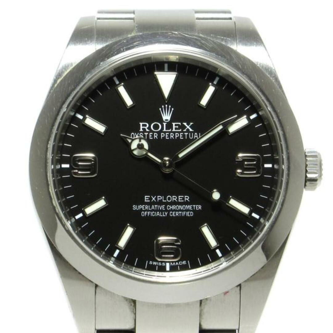 ROLEX(ロレックス)のROLEX(ロレックス) 腕時計 エクスプローラー1 214270 メンズ SS/10コマ+余り3コマ(フルコマ)/ランダムルーレット/2014.4 黒 メンズの時計(その他)の商品写真