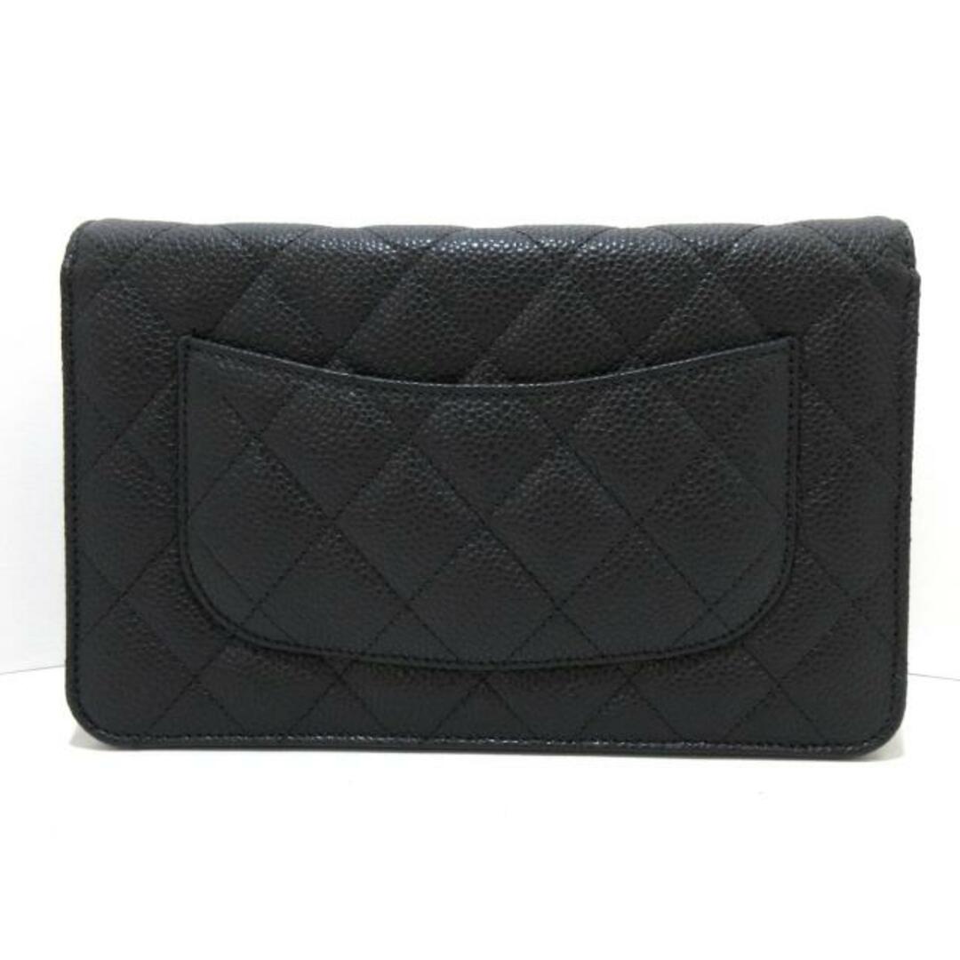 CHANEL(シャネル)のCHANEL(シャネル) 財布新品同様  マトラッセ/クラシック チェーンウォレット AP0250 黒 チェーンウォレット/ゴールド金具 キャビアスキン レディースのファッション小物(財布)の商品写真