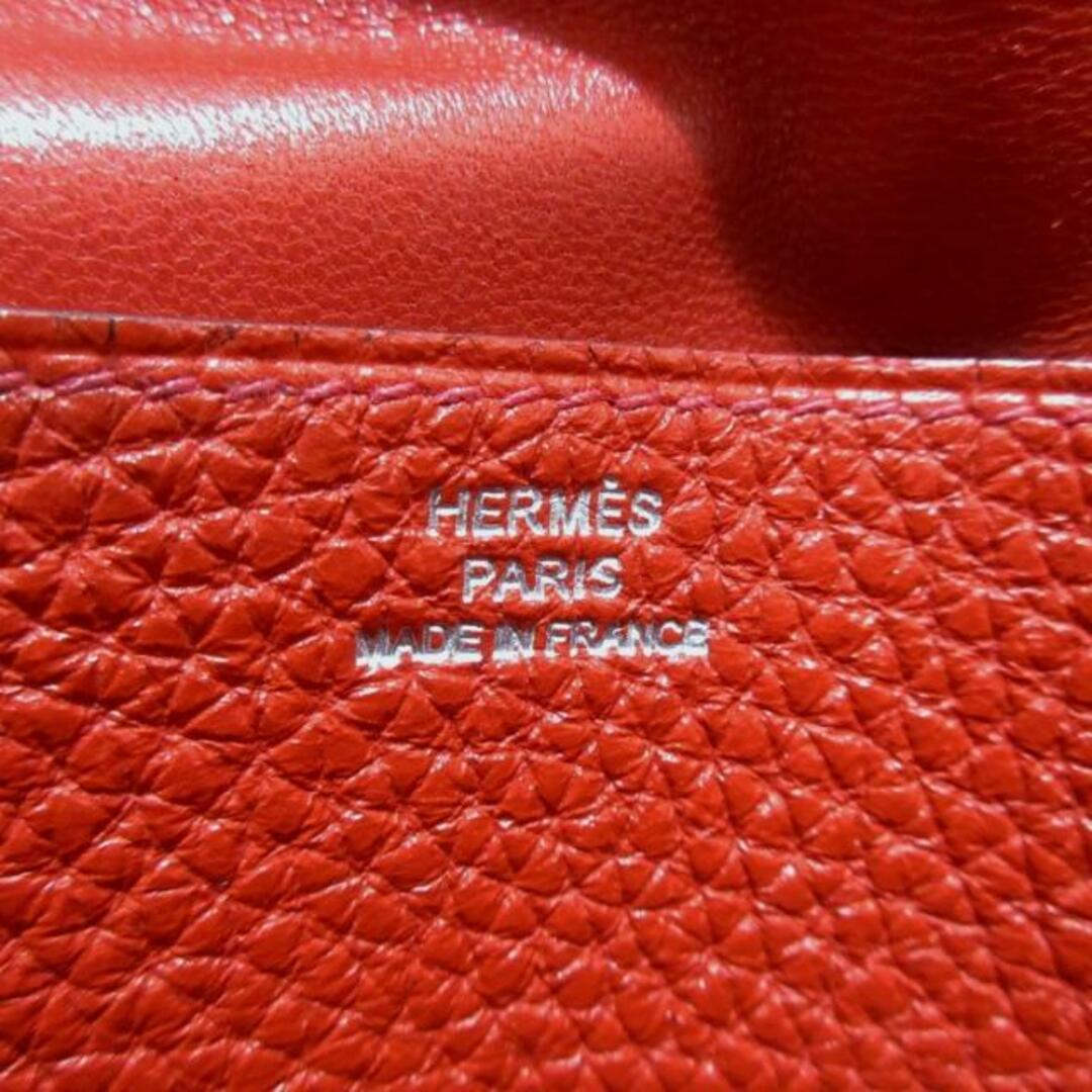 Hermes(エルメス)のHERMES(エルメス) 長財布 ドゴンロング ルージュピヴォワンヌ シルバー金具 トゴ レディースのファッション小物(財布)の商品写真