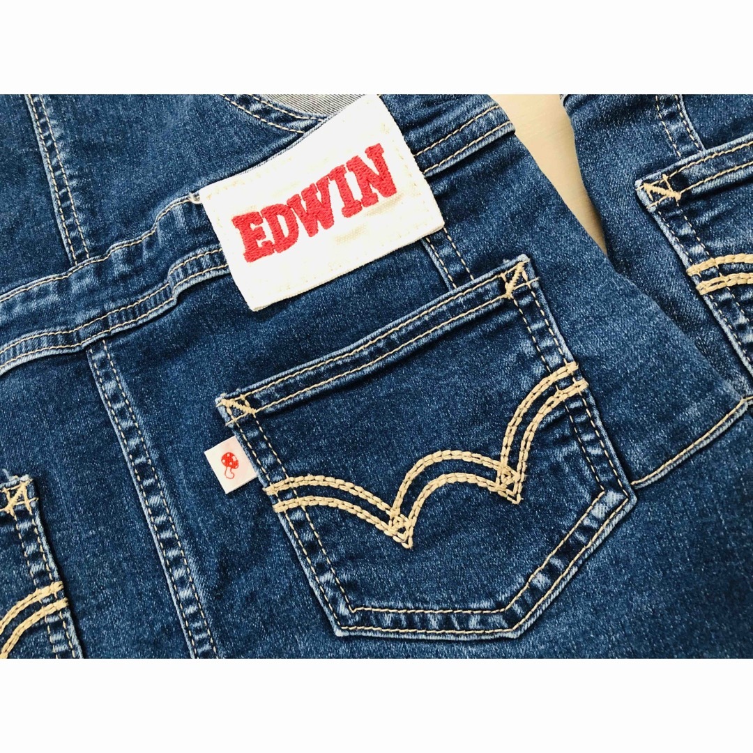 EDWIN(エドウィン)のEDWIN ジャンパースカート　110㎝ キッズ/ベビー/マタニティのキッズ服女の子用(90cm~)(スカート)の商品写真