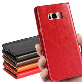 【サイズ:SamsungGalaxyS8_色:レッド】iCoverCase Ga(その他)