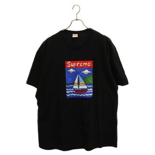 シュプリーム(Supreme)のSUPREME シュプリーム 20SS Sailboat Tee セイルボート プリント クルーネック半袖Tシャツカットソー ブラック(Tシャツ/カットソー(半袖/袖なし))