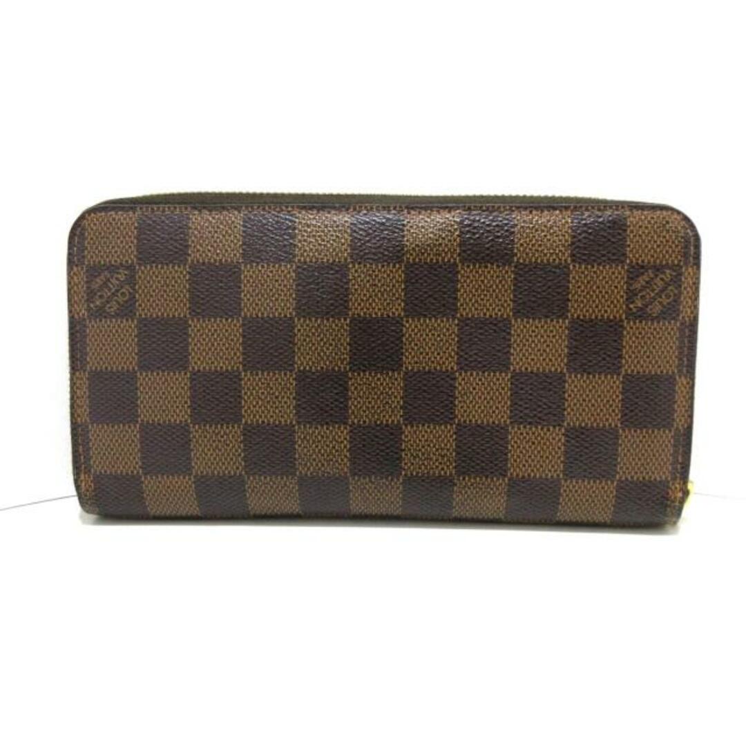 LOUIS VUITTON(ルイヴィトン)のLOUIS VUITTON(ルイヴィトン) 長財布 ダミエ美品  ジッピー・ウォレット N60015 エベヌ ダミエ･キャンバス レディースのファッション小物(財布)の商品写真