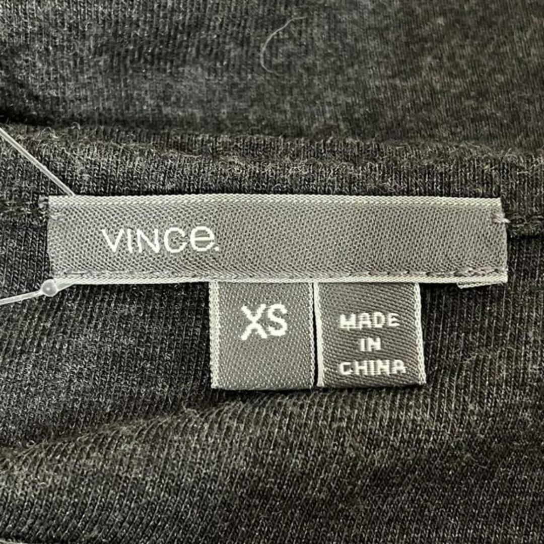 Vince(ビンス)のVINCE(ヴィンス) 半袖カットソー サイズXS美品  - ダークグレー Vネック レディースのトップス(カットソー(半袖/袖なし))の商品写真