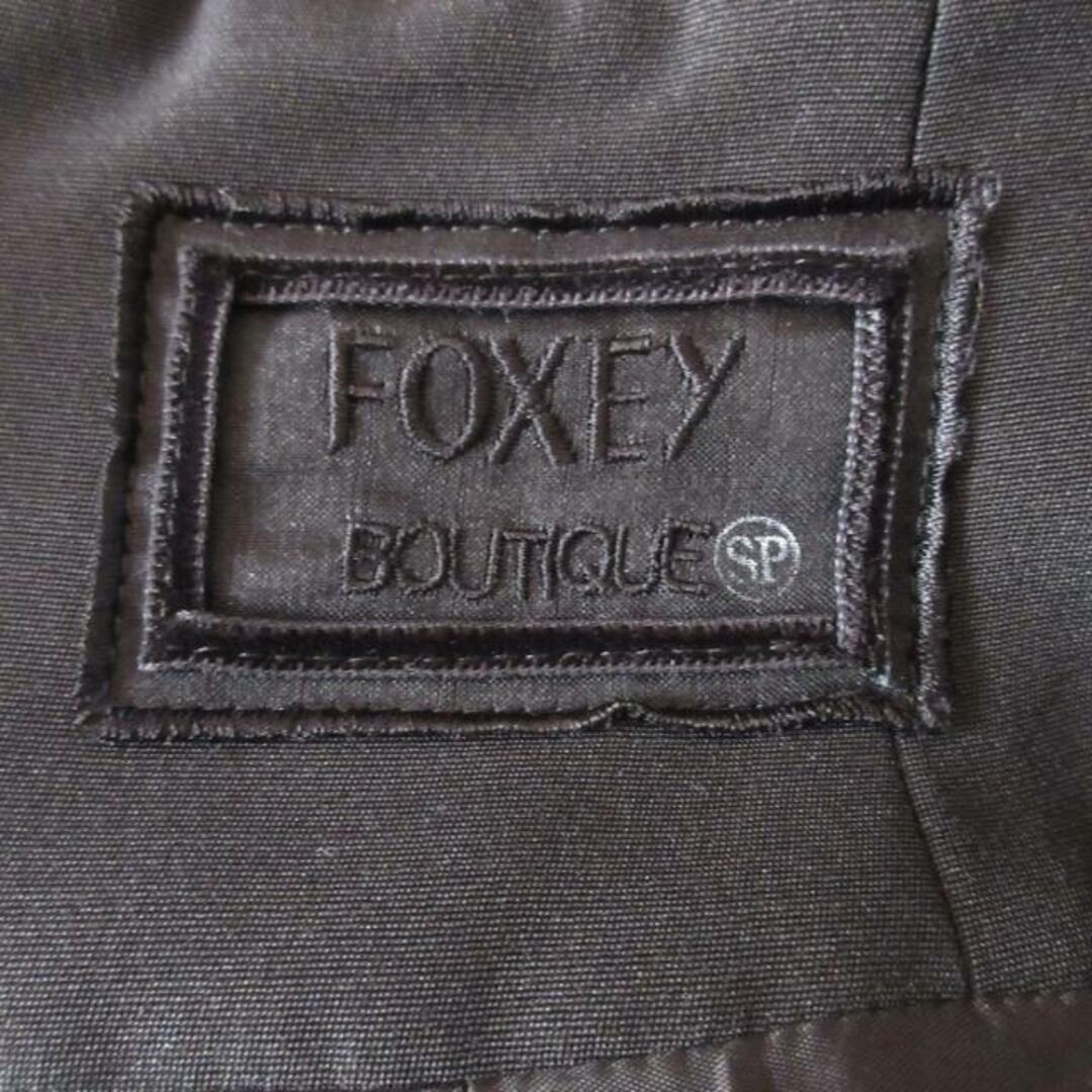 FOXEY(フォクシー)のFOXEY(フォクシー) ミニスカート サイズ40 M レディース美品  - 黒 ひざ丈 レディースのスカート(ミニスカート)の商品写真