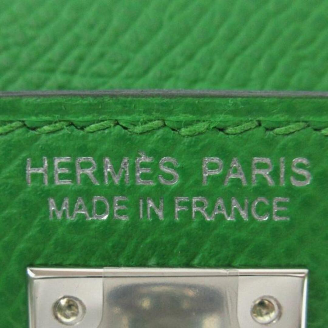 Hermes(エルメス)のHERMES(エルメス) ハンドバッグ美品  ミニケリー 2 ヴェールユッカ×ヴェールフィズ×エトゥープ 外縫い/シルバー金具 ヴォーエプソン レディースのバッグ(ハンドバッグ)の商品写真