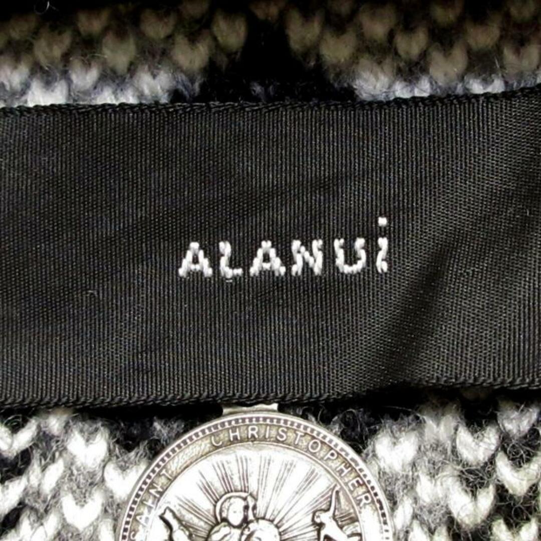 ALANUI(アラヌイ) カーディガン サイズS レディース - 黒×白×グレー 長袖/フリンジ レディースのトップス(カーディガン)の商品写真