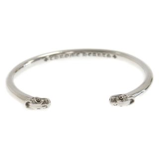 クロムハーツ(Chrome Hearts)のCHROME HEARTS クロムハーツ BANGLE DOUBLE DOG ダブルドッグ バングル シルバー アフター4Pストーンカスタム(バングル/リストバンド)