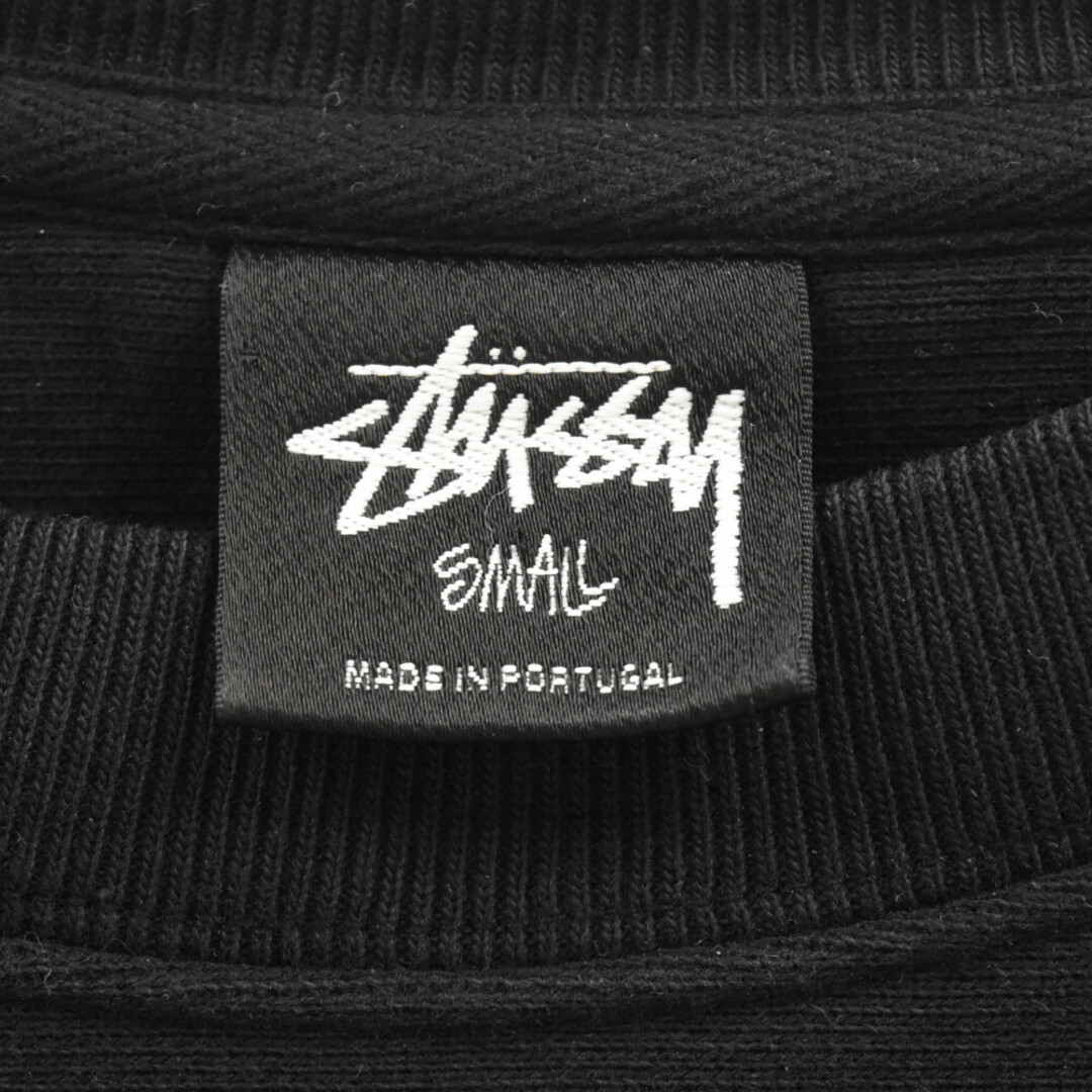 STUSSY(ステューシー)のSTUSSY ステューシー 両面ロゴプリント クルーネック スウェットトレーナー ブラック メンズのトップス(スウェット)の商品写真