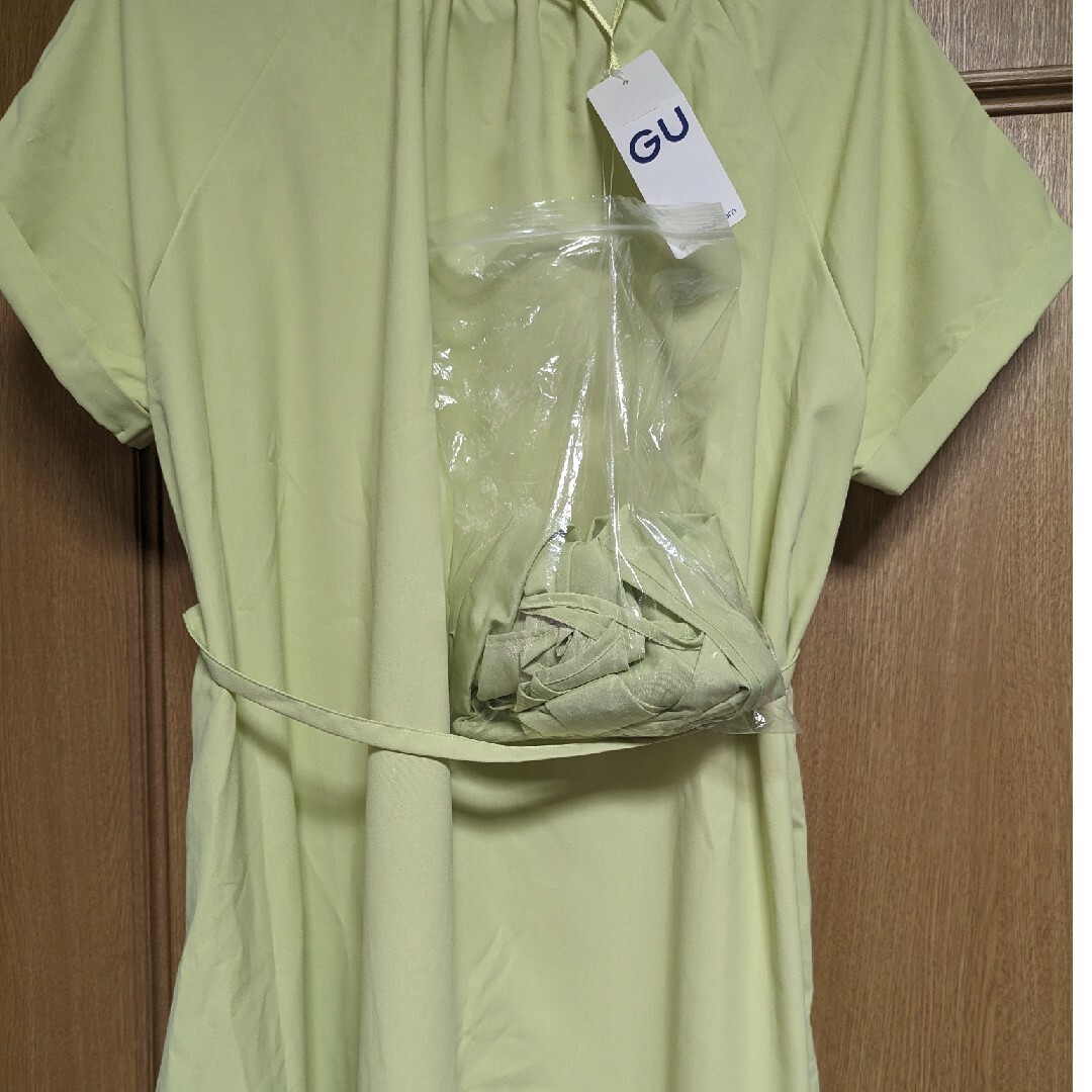 GU(ジーユー)のGU バンドカラーシャツワンピース(半袖) レディースのワンピース(ロングワンピース/マキシワンピース)の商品写真