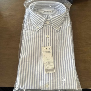 鎌倉シャツ 39-82  グレー系ストライプシャツ メンズ 長袖　未使用品(シャツ)