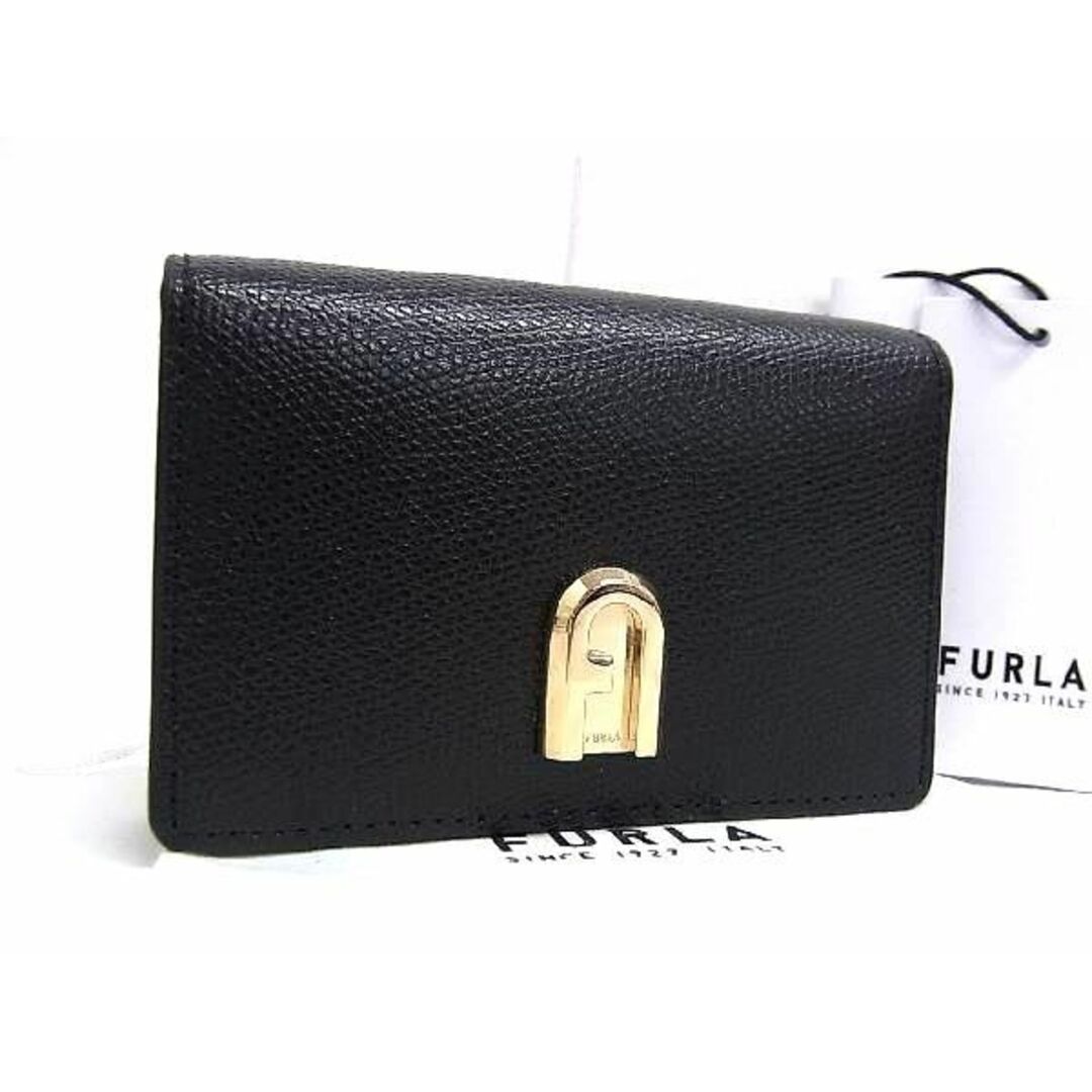 Furla(フルラ)の■新品■未使用■ FURLA フルラ レザー カードケース カード入れ 名刺入れ レディース ブラック系 BK0426  レディースのアクセサリー(その他)の商品写真