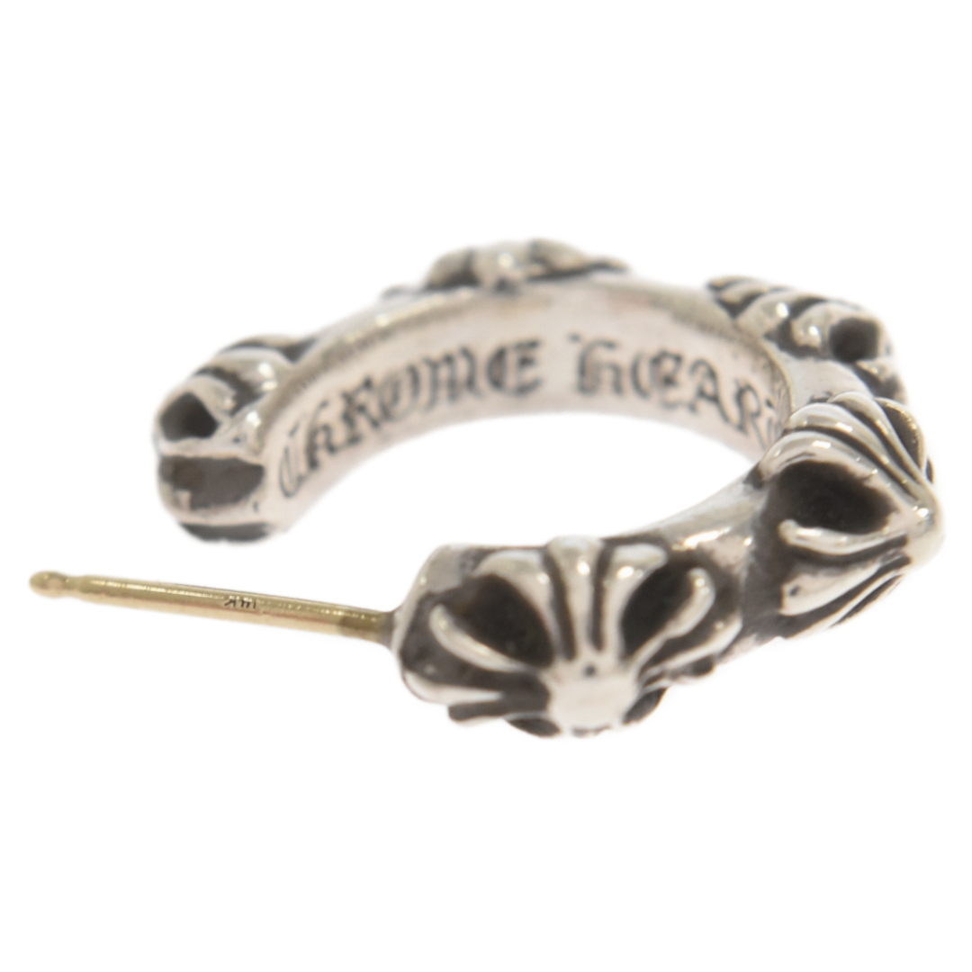 Chrome Hearts(クロムハーツ)のCHROME HEARTS クロムハーツ HOOP CROSS SML クロスバンドフープピアス シルバー メンズのアクセサリー(ピアス(片耳用))の商品写真