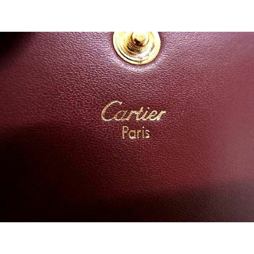 Cartier(カルティエ)の■極美品■ Cartier カルティエ マストライン レザー コインケース コインパース 小銭入れ メンズ レディース ボルドー系 AX5688  レディースのファッション小物(財布)の商品写真