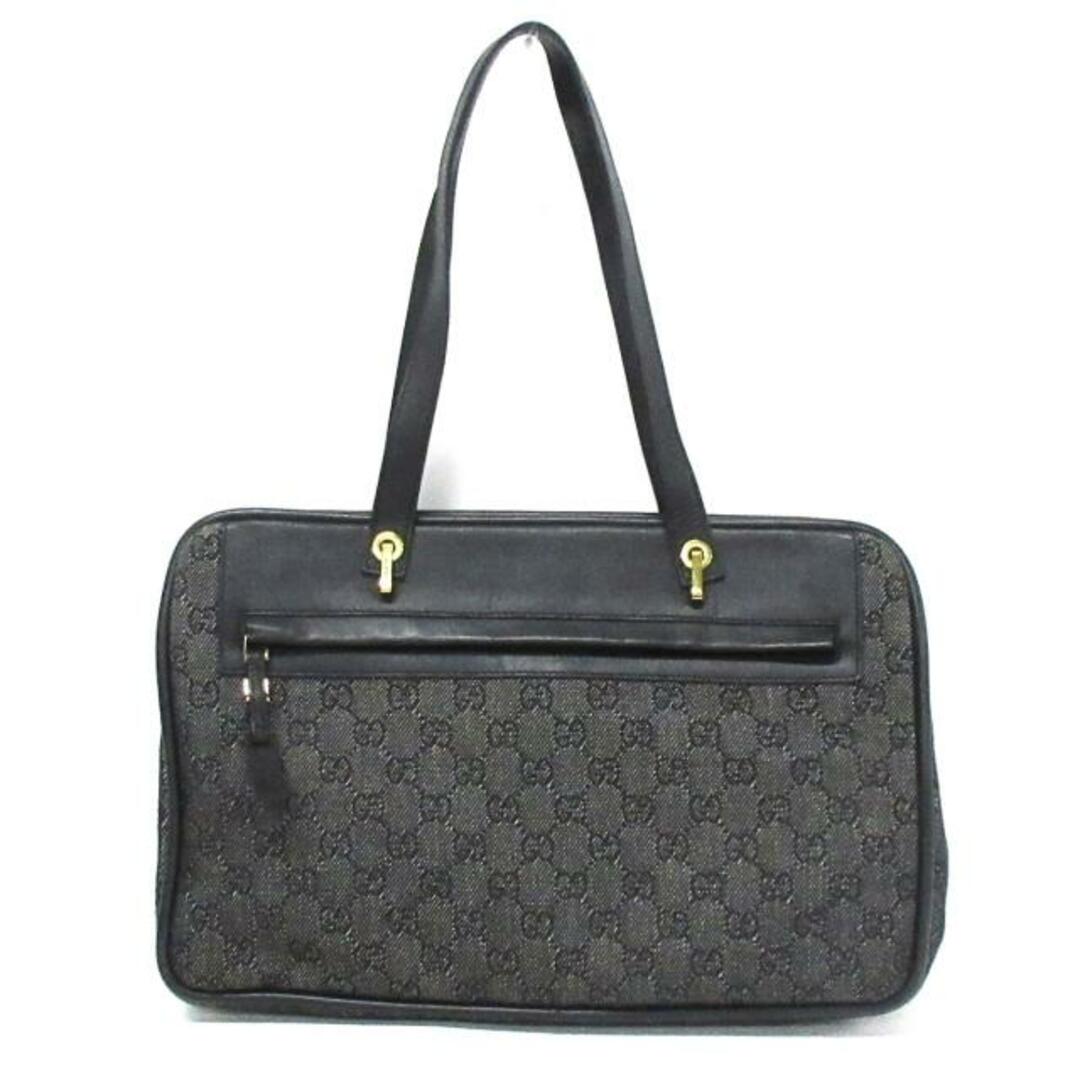 Gucci(グッチ)のGUCCI(グッチ) ショルダーバッグ GG柄 92730 黒 ジャガード×レザー レディースのバッグ(ショルダーバッグ)の商品写真