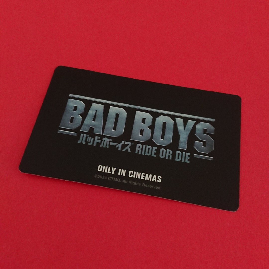 バッドボーイズ  BAD BOYS RIDE OR DIE ムビチケ エンタメ/ホビーのトレーディングカード(その他)の商品写真