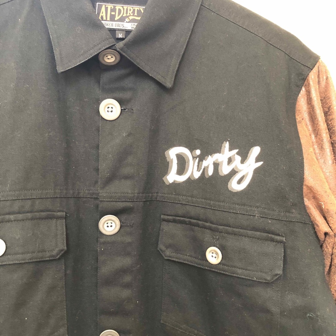 AT-DIRTYシャツジャケット Mサイズ メンズのトップス(Tシャツ/カットソー(七分/長袖))の商品写真