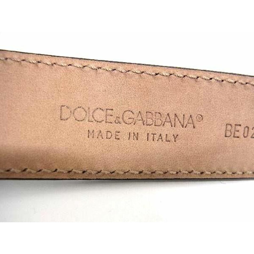 DOLCE&GABBANA(ドルチェアンドガッバーナ)の■新品■未使用■ DOLCE＆GABBANA ドルチェ&amp;ガッバーナ パテントレザー シルバー金具 ベルト ブラック系 AV8735  メンズのファッション小物(ベルト)の商品写真