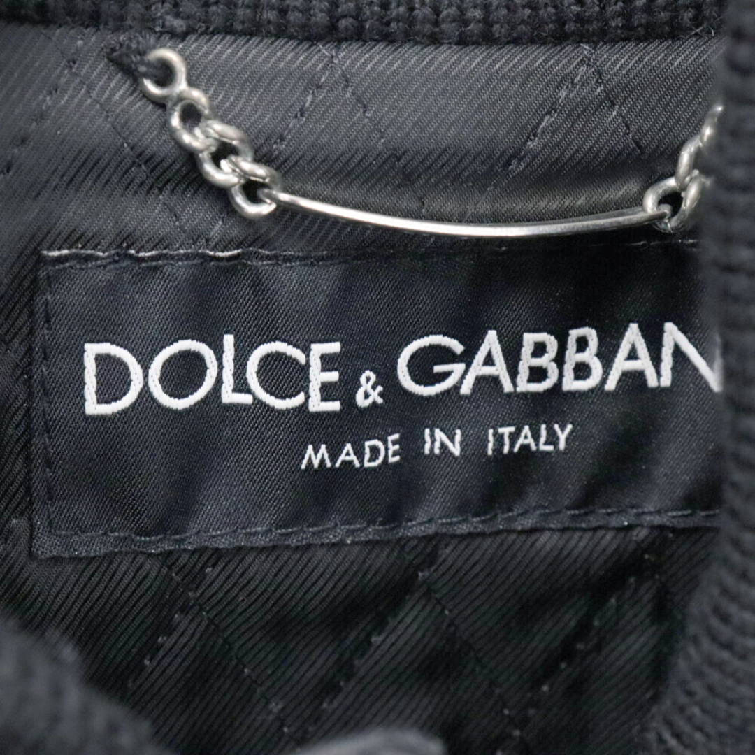 DOLCE&GABBANA(ドルチェアンドガッバーナ)のDOLCE & GABBANA ドルチェアンドガッバーナ フルジップアップ ラムレザージャケット ライダースジャケット ブルゾン ブラック G9493L メンズのジャケット/アウター(ライダースジャケット)の商品写真