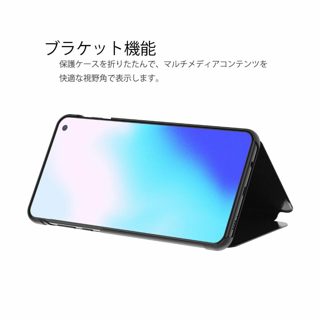 【色:ブルー】Galaxy S10eのケース,手帳型 ミラー おしゃれ 知能休眠 スマホ/家電/カメラのスマホアクセサリー(その他)の商品写真